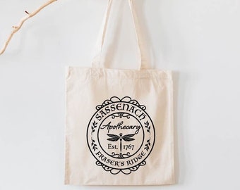 Sassenach Tote Bag, Outlander Book Series, Claire Tote Bag, Jamie Fraser Tote Bag, Sassenach Fan Gift, Dinna Fash Fan Gift, Outlander Gift