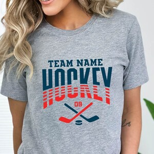 Custom Hockey Shirt, Personalized Hockey Shirt, Hockey Team Name Shirt, Hockey Shirt, Game Day Shirt, Hockey Mom Shirt, Hockey Player Shirt