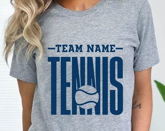 Custom Tennis Shirt, Personalized Tennis Shirt, Tennis Team Name Shirt, Tennis Shirt, Game Day Shirt, Tennis Mom Shirt, Tennis Player Shirt