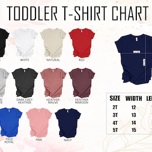 a t - shirt with different colors and sizes