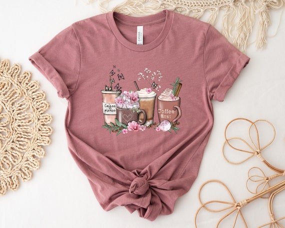 Coffee Shirt, Coffee First Shirt, Coffee Please Shirt, Boho Shirt, Coffee Flower, Coffee Lover Shirt, Gift For Coffee Lover, Gift For Her