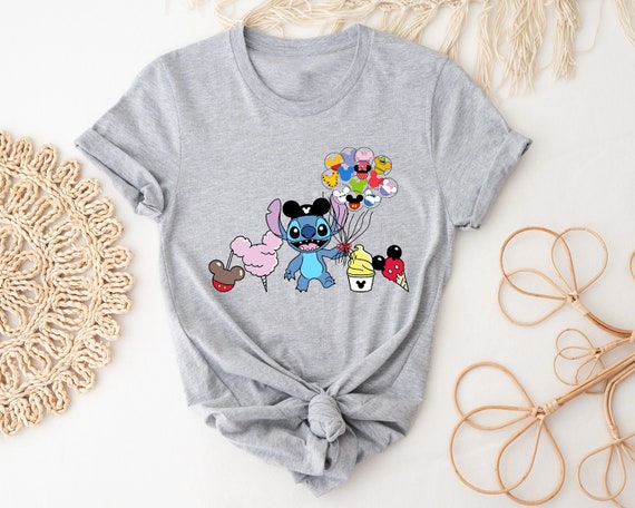 Stitch Shirt, Comfort Color Disney Shirt, Stitch Snacks Shirt, Stitch Balloon Shirt, Disney Snack Shirt, Disneyland Tee, Disney Group Shirt