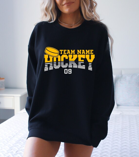 Custom Hockey Hoodie, Personalized Hockey Sweatshirt, Hockey Team Name, Baseball Sweatshirt, Game Day Hoodie, Hockey Hoodie, Hockey Mom