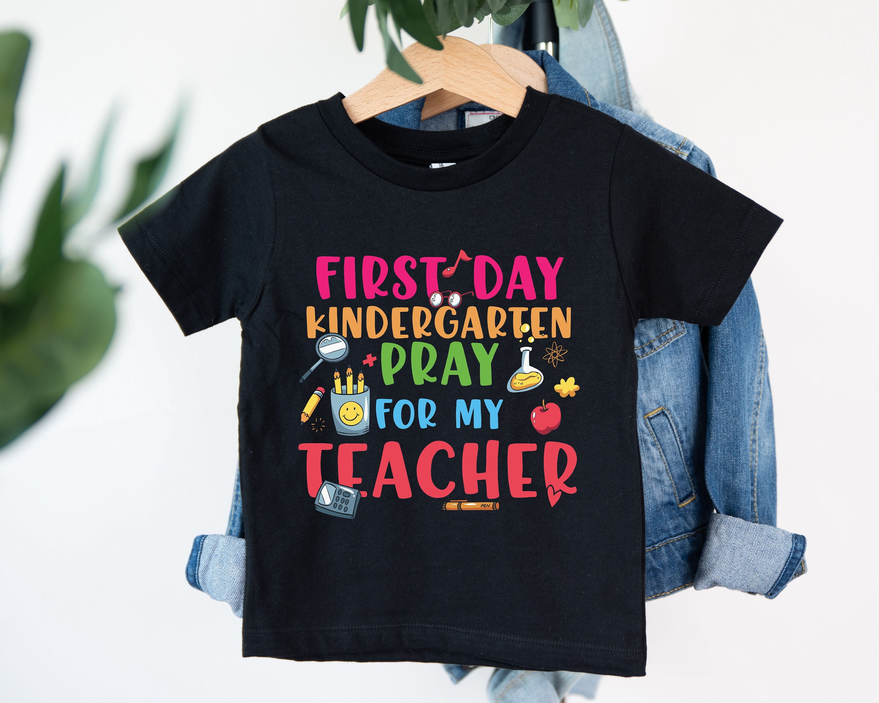 First Day Of Preschool Pray For My Teacher T-Shirt First Day Of Preschool Pray For My Teacher T-Shirt
