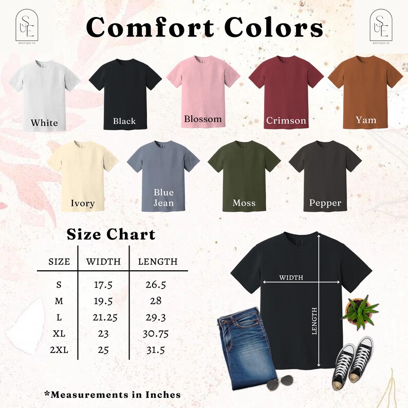 a t - shirt size chart for men and women
