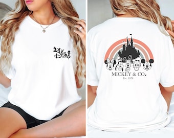 Retro Disneyland California Shirt, Disneyland Est 1955 Shirt, Disney Vacation Shirt, Mickey And Friends Shirt, Retro Walt Disney Shirt