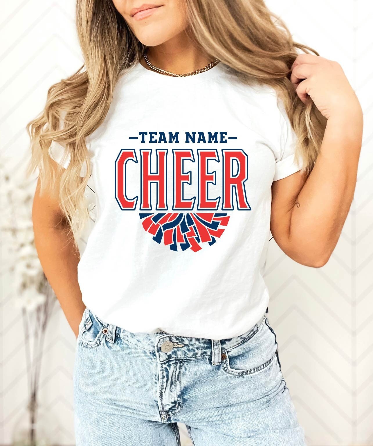 Custom Cheer Shirt, Personalized Cheer Shirt, Cheer Team Name Shirt, Cheer Shirt, Game Day Shirt, Cheer Mom Shirt, Cheer Player Shirt, Cheer