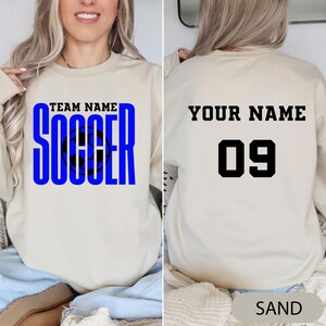 Custom Soccer Hoodie, Personalized Soccer Sweatshirt, Soccer Team Name Hoodie, Soccer Sweatshirt, Youth Soccer Hoodie, Soccer Mom, Soccer