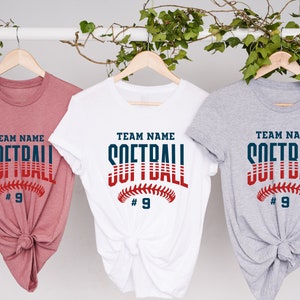 Custom Softball Shirt, Personalized Softball Shirt, Softball Team Name Shirt, Softball Shirt, Game Day Shirt, Softball Mom Shirt, Baseball