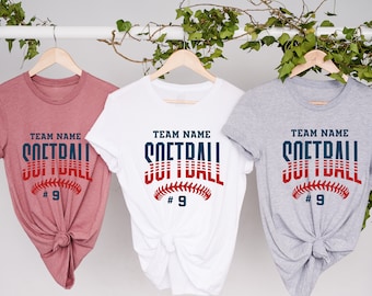 Custom Softball Shirt, Personalized Softball Shirt, Softball Team Name Shirt, Softball Shirt, Game Day Shirt, Softball Mom Shirt, Baseball