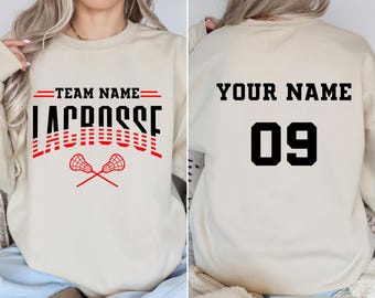 Custom Lacrosse Hoodie, Personalized Lacrosse Sweatshirt, Lacrosse Team Name Hoodie, Lacrosse Sweatshirt, Youth Lacrosse Hoodie, Lacrosse