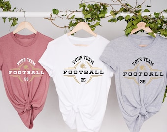 Custom Football Shirt, Personalized Football Shirt, Football Team Name Shirt, Football Shirt, Game Day Shirt, Football Mom Shirt, Football