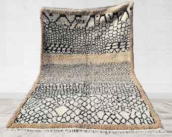 tapis marocain, tapis beni ourain, tapis berbère, Bee design rug, tapis tissé à la main, 100% naturelle, tapis de laine, tapis de zone