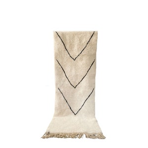 tapis de couloir, tapis beni ourain, tapis marocain, tapis tissé à la main, tapis berbère, tapis de laine, tapis de zone, teppich