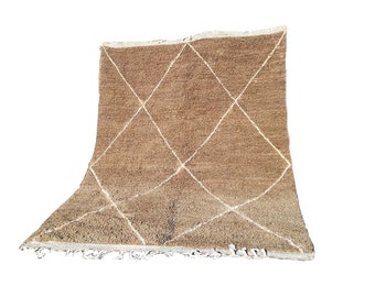 brown rug, beni ourain rug, moroccan rug, handmade rug, berber rug, wool rug, area rug, teppich, authentic 8x10 , 9x12 , custom size
