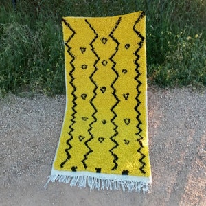 tapis de couloir, tapis beni ourain, tapis marocain, tapis tissé à la main, tapis berbère, tapis de laine, tapis de zone, teppich