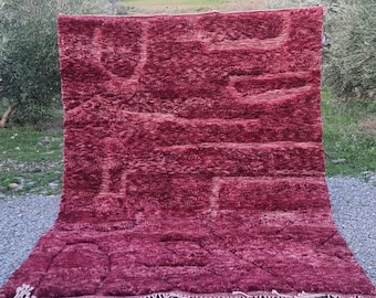 natural moroccan rug, natural color, 200x300 cm- Handmade Berber Wool Moroccan Rug, Beni Mrirt Style, high quality wool, soft area rug