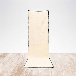 tapis de couloir blanc, tapis beni ourain, tapis marocain, tapis tissé à la main, tapis berbère, tapis de laine, tapis de zone, teppich