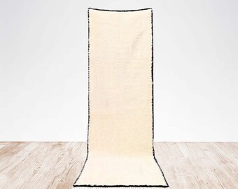 tapis de couloir blanc, tapis beni ourain, tapis marocain, tapis tissé à la main, tapis berbère, tapis de laine, tapis de zone, teppich