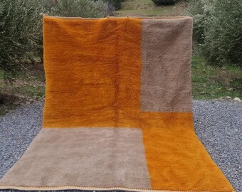 Handmade Beni Mrirt Wool Rug, Unique Berber Design (210x320 cm), Mrirt rug, custom rug, natural soft wool, handmade rug, Berber rug