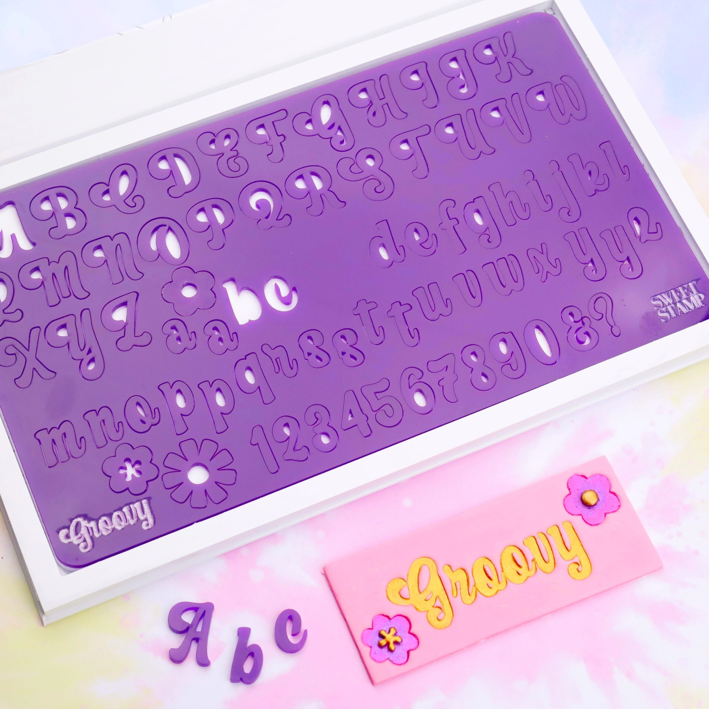 Groovy Alphabet Letters Mold