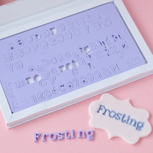 SweetStamp Frosting Embossing Set. Letter/Number Sets for Cakes, Cake Decorating, Embossing. Letter Stamps.