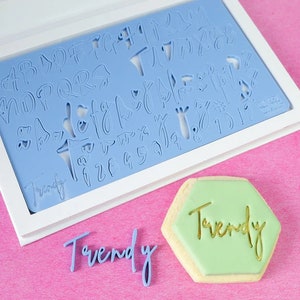 SweetStamp Trendy Embossing Set. Letter/Number Sets for Cakes, Cake Decorating, Embossing. Letter Stamps.