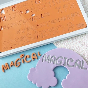 SweetStamp Magical Embossing Set. Letter/Number Sets for Cakes, Cake Decorating, Embossing. Letter Stamps.