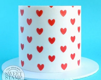 Sweet Stamp Stencil - Heart Pattern