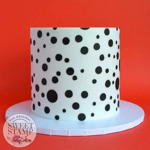 Sweet Stamp Stencil - Bubble pop, Cake Stencil, Buttercream Stencil, Ganache Stencil, Circle Stencil, Bubble Pattern Stencil,