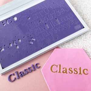 SweetStamp Classic Embossing Set. Letter/Number Sets for Cakes, Cake Decorating, Embossing. Letter Stamps.