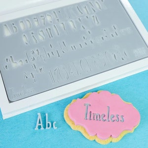 SweetStamp Timeless Embossing Set. Letter/Number Sets for Cakes, Cake Decorating, Embossing. Letter Stamps.