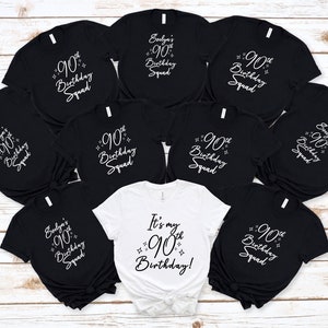 90th birthday, 90th birthday group shirts, birthday crew, personalized 90th birthday group shirts, 1934 birthday tshirts, custom birthday