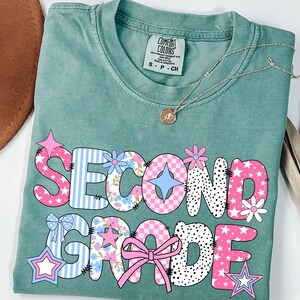 Second Grade Teacher Shirt, Back to School Tee, 2nd Grade Teacher, Comfort Colors, Teacher Team Shirt, Elementary Teacher Gift, dream team