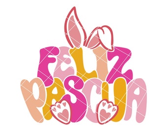 Feliz Pascua Png, Spanish Happy Easter Svg, Pascua SVG, Felices Pascuas PNG, Bunny PNG, Conejo de Pascua Png, Kids Easter png, Conejito Png
