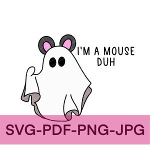 I&#39;m a mouse duh, mean girls png, mean girls clip art, cute ghost, pink Wednesday, pink halloween, burn book, so fetch, movie quote, ghost