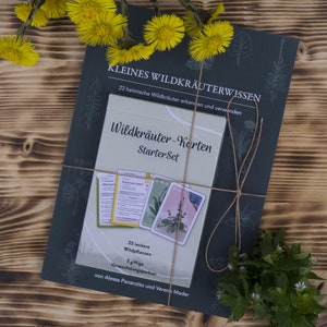 Wild HERB leerpakket voor BEGINNERS - geneeskrachtige planten en eetbare planten en kaartenset voor beginners, zelfvoorzienende mensen, plantenliefhebbers