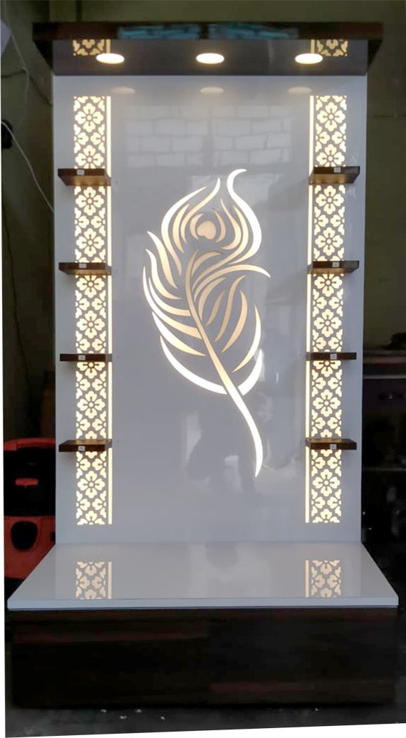 Home mandir 2024 light decoration