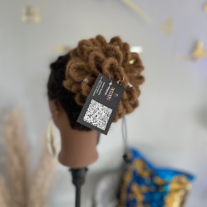 Human & Synthetic Loc Petal Bun | Drawstring Ponytails