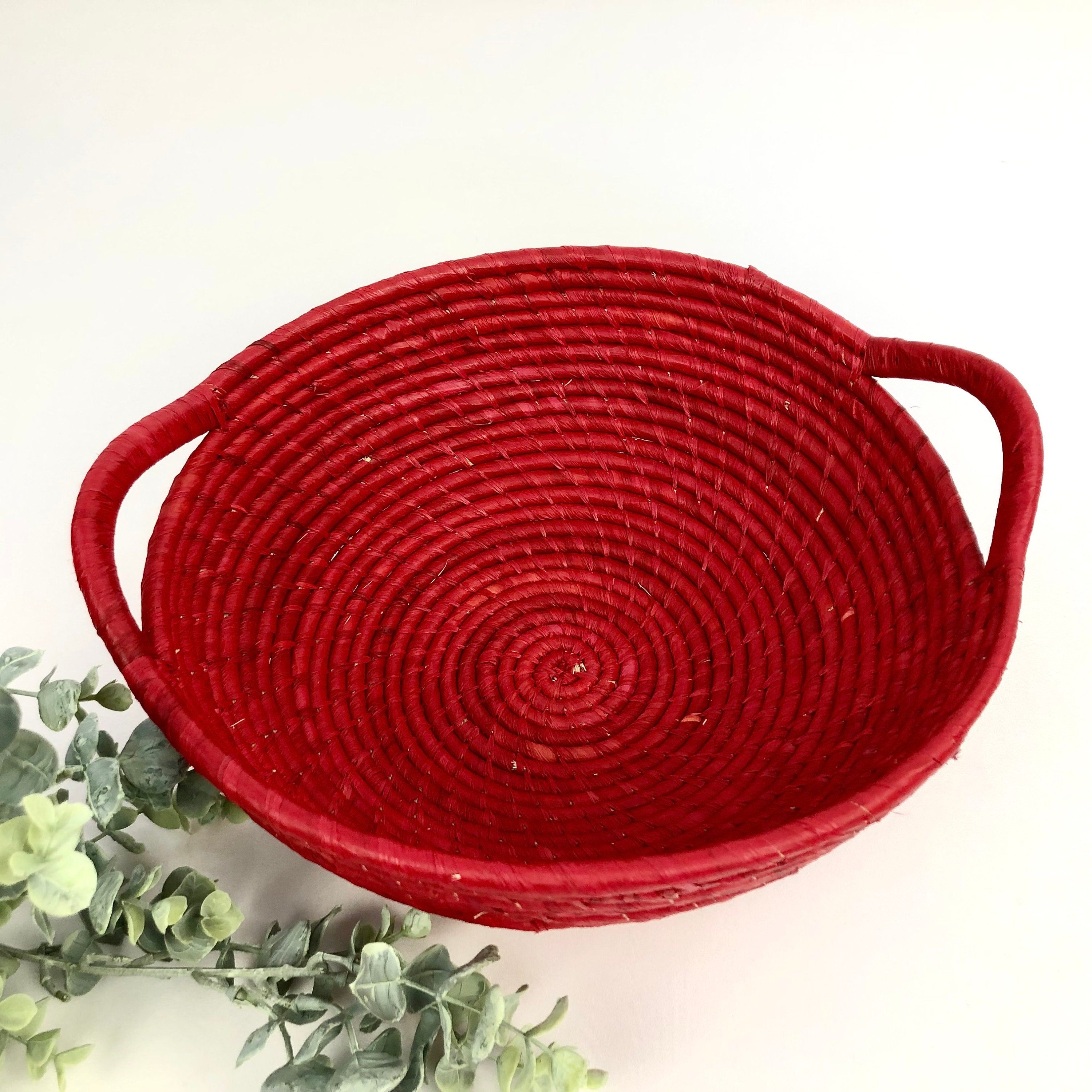 Corbeille à Fruits en Fibre de Raphia