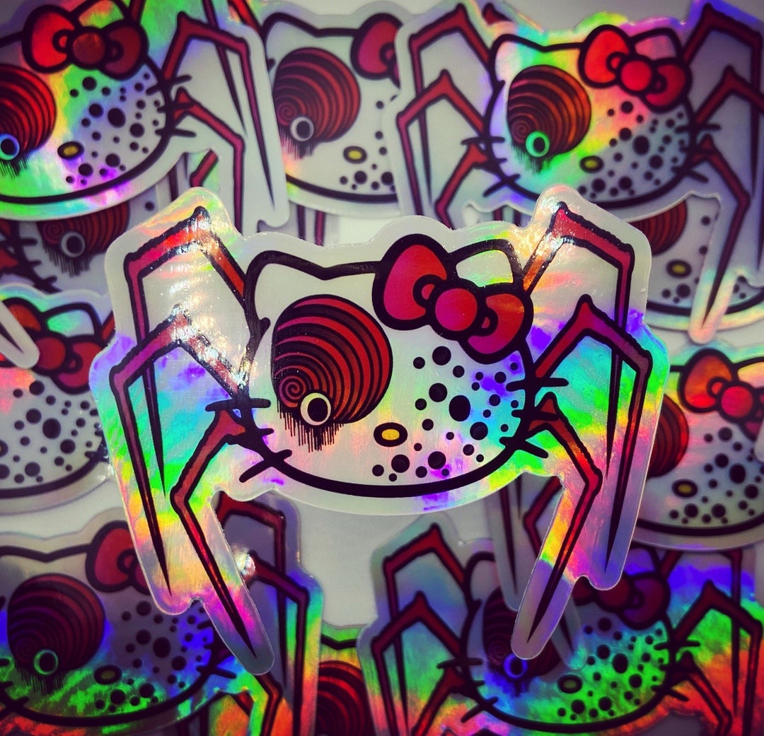 Howdy Cat Holographic Sticker - Etsy