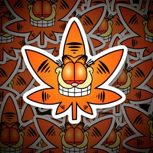 Garfajuana Vinyl Weatherproof sticker Cartoon decal