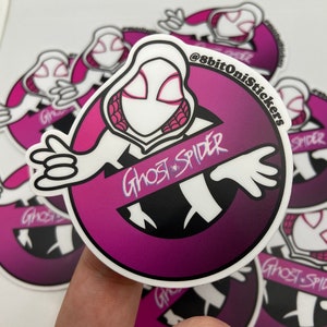 Ghost spider vinyl sticker