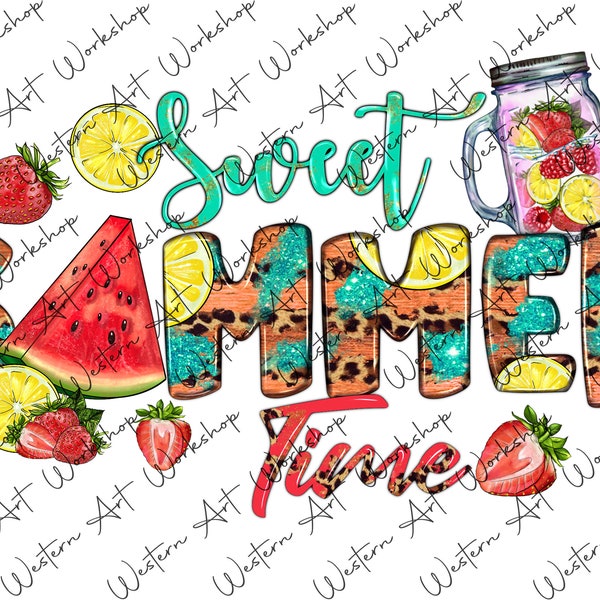 Sweet Summer Time Png, Summer Sublimation, Margarita Png, Cocktail Png, Fruits Png, Sweet Summer Time Lemon Raspberry Strawberry Cocktail