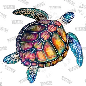 Hand Drawn Tie Dye Turtle Png Sublimation Design, Turtle Png, Sea Animal Png, Turtle Clipart Png,Turtle Background Png Digital Downloads