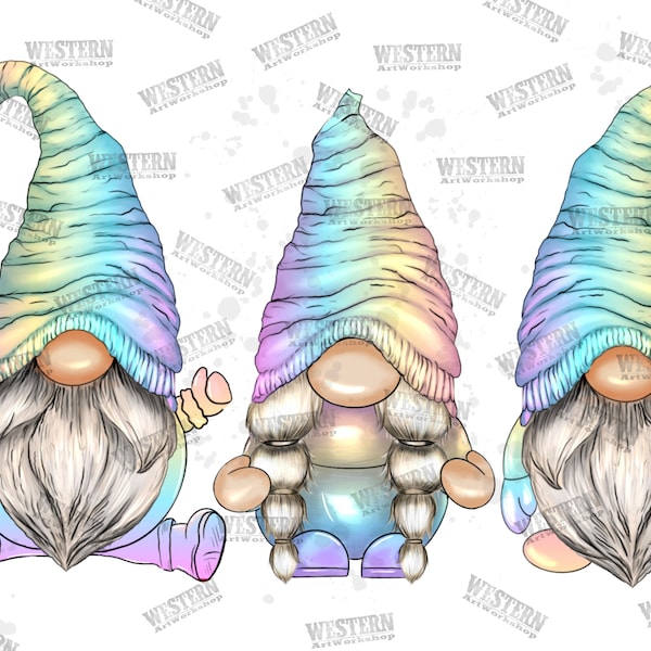 Funny Gnomes Png ,Sublimation PNG, Gnomes Sublimation Design, Watercolor gnomes png, Cute Gnomes Png, Clipart Gnome, Gnome Png