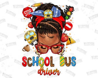 Afro messy bun school bus driver png sublimation design download,school bus driver png,Messy bun png,Messy bun png,sublimate design download