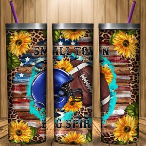 Small Town Big Spirit 20oz Skinny Tumbler Png Sublimation,sport Tumbler Png,Serape,Cactus Sublimation Design,Small Town tumbler,Big Spirit