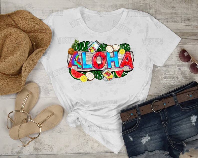 Aloha Png Sublimation Design Download Hello Summer Png - Etsy
