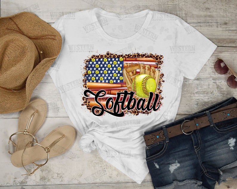Softball American Flag Png Lifesoftball Png American Flag Etsy